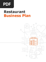 Toast Restaurant Business Plan Template