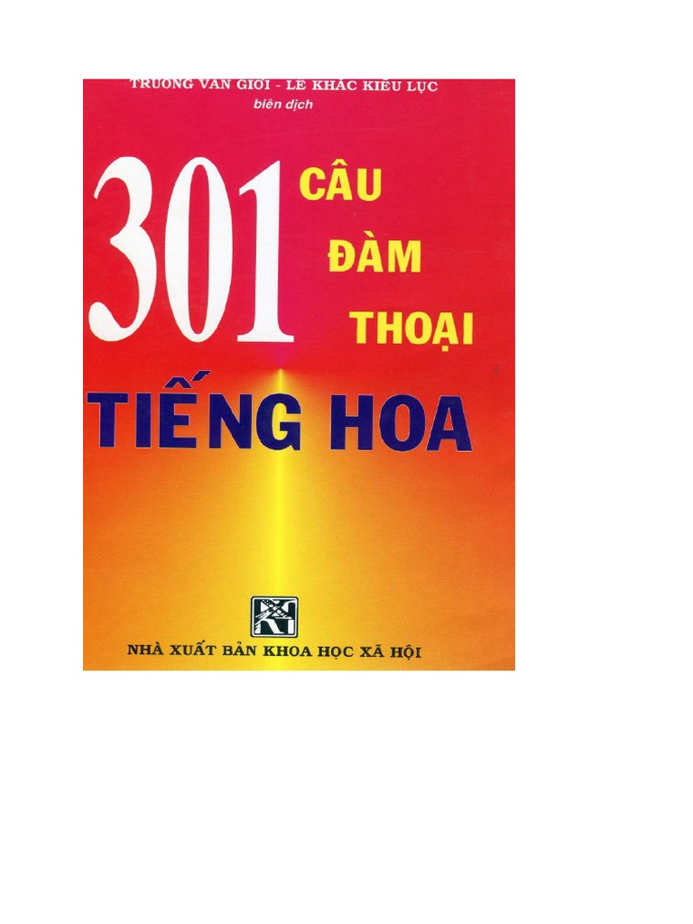 301 Câu Đàm Thoại Tiếng Hoa | PDF