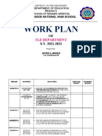 Work Plan: OF S.Y. 2021-2022
