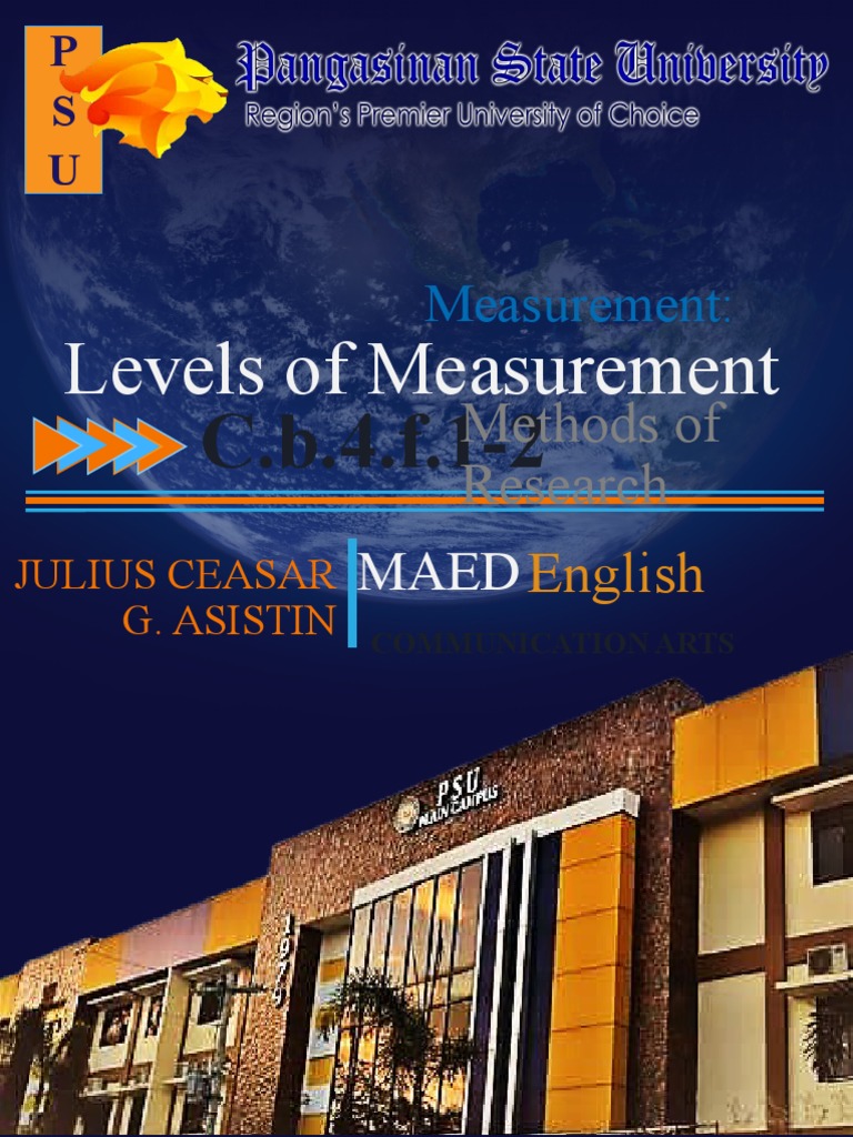 Levels of Measurement Explained | PDF | Level Of Measurement | Measurement