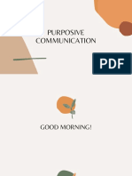 Purposive Communication