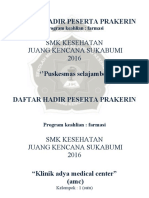 Daftar Hadir Peserta Prakerin