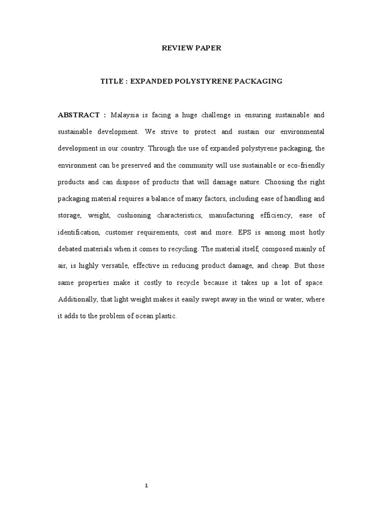 EPS Recycling and Environmental Impact | PDF | Polystyrene | Recycling