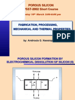 Porous Silicon PSST-2002 Short Course