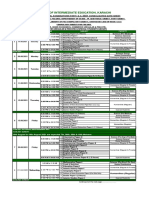 Board of Intermediate Education, Karachi: H.S.C. Annual Examinations Part-I & Ii, Consolidated Date Sheet