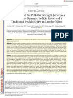 Qian2020 - Comparison of The Pull-Out Strength Between A Novel Micro-Dynamic Pedicle Screw and A Traditional Pedicle Screw in Lumbar Spine