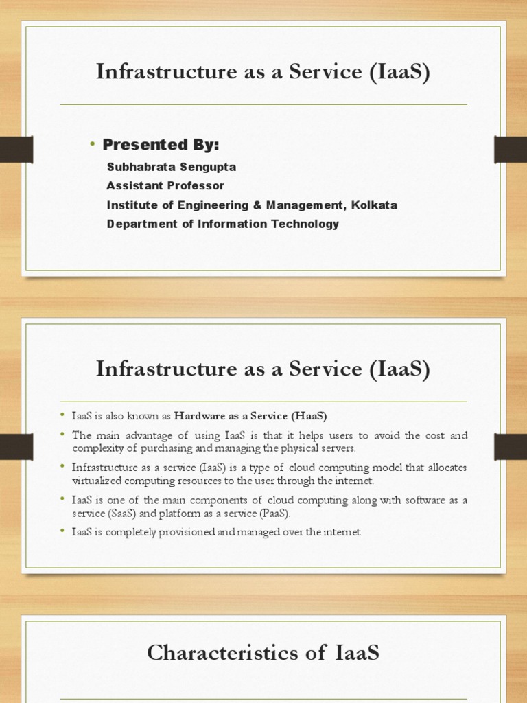 Characteristics of Infrastructure as a Service | PDF | Cloud Computing ...