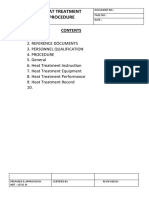 Heat Treatment Procedure