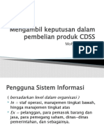 Mengambil Keputusan Dalam Pembelian Produk CDSS