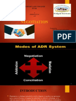 Negotiation: Sinhgad Law College Pune