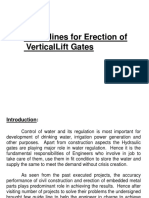 Guide Lines For Erection of Verticallift Gates