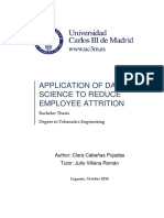 Application of Data Science To Reduce Employee Attrition: Author: Clara Cabañas Pujadas Tutor: Julio Villena Román