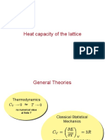Heat Capacity of The Lattice