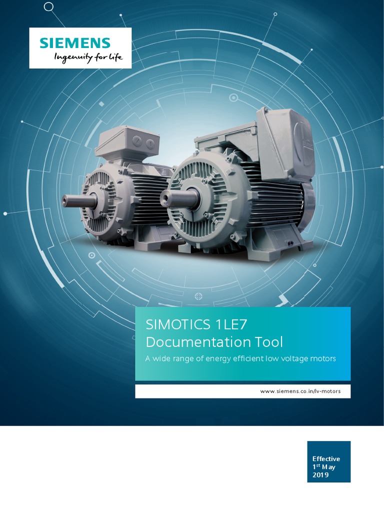 Siemens Low Voltage Motors Catalog | PDF
