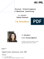 Artificial Intelligence and Machine Learning: T.A. Silvia Bucci