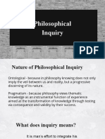 Topic 2 - Philosophical Inquiry