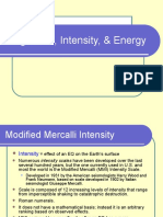 Magnitude, Intensity, & Energy