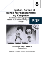 EsP8 Q4 W1 Kahalagahan Paraan at Bunga NG Pagpapamalas NG Katapatan Baguio v4