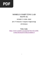 Mobile Computing Lab Manual