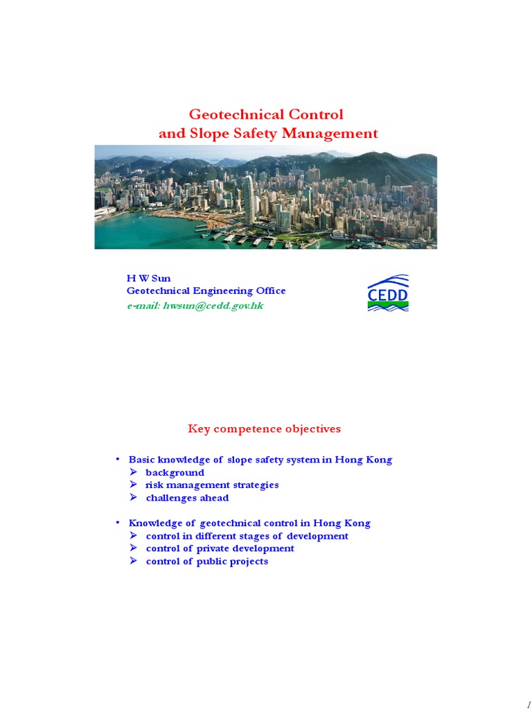 Lecture 8 - Geotechnical Control and Slope Safety Management 2020 | PDF ...