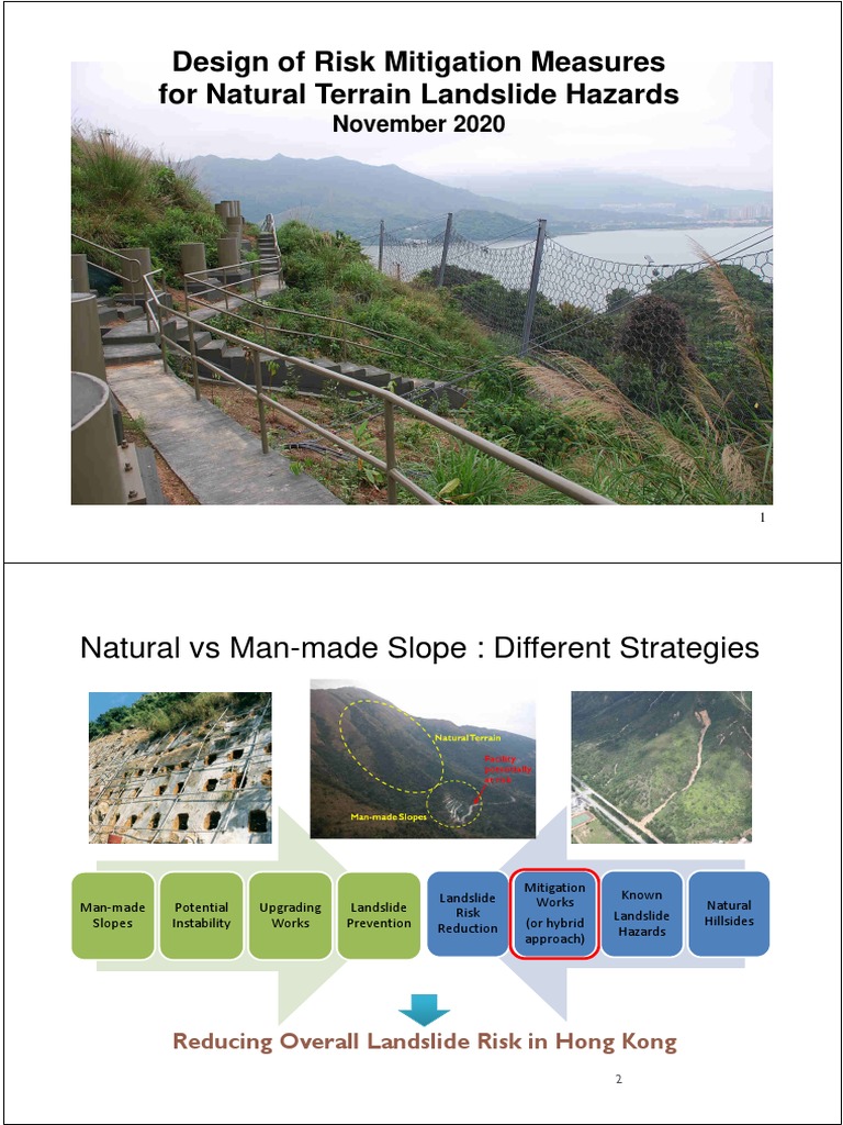 Hong Kong Landslide Mitigation Design | PDF | Fluid Dynamics | Landslide