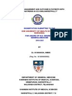 Dissertation Submitted To The: KNR University of Health Sciences, Warangal