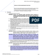 Main Hydraulic System-Maintenance Practices 1. General: © 2009 Cessna Aircraft Company