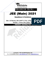 Jee Main 25 Feb 2021 Morning Shift Mathematics Paper Solution Original PHP