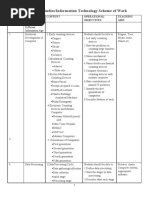 Jss1 Scheme of Work