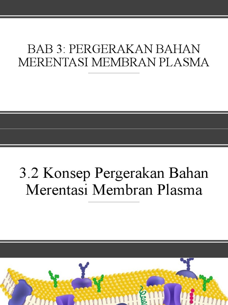 3.2 Konsep Pergerakan Bahan Merentasi Membran Plasma | PDF