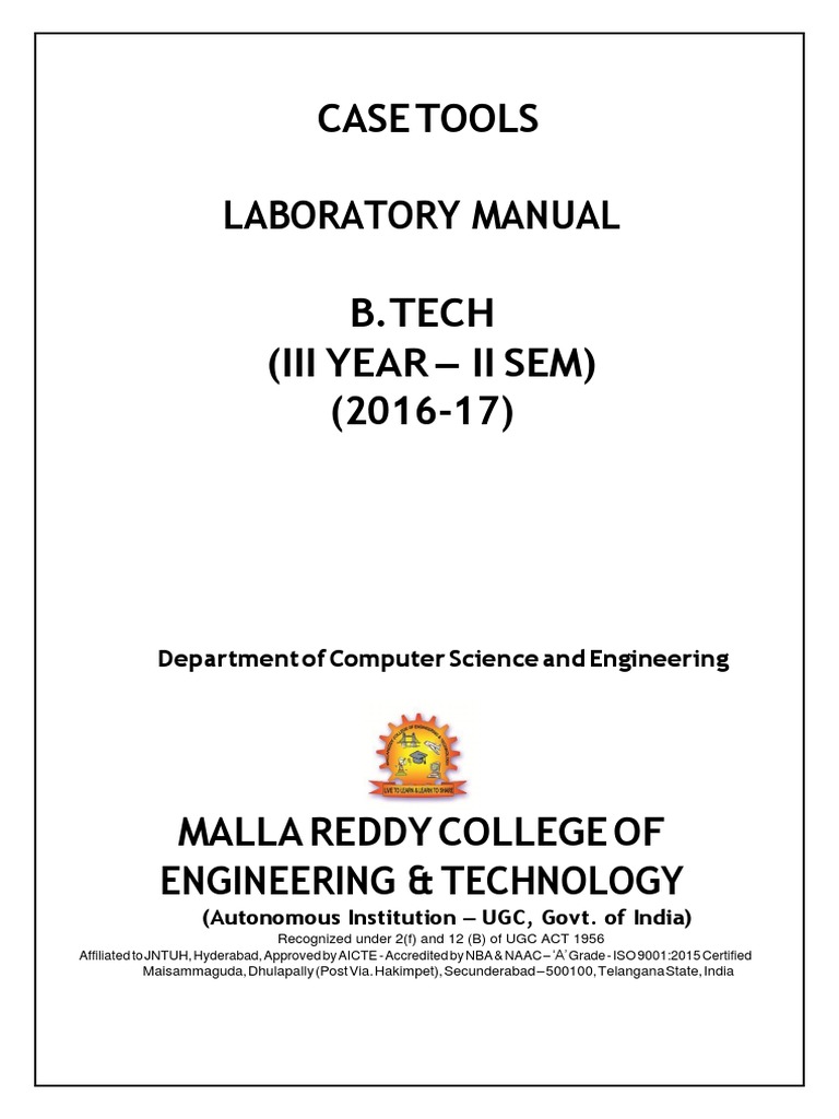 Cse III-II Sem (Case Tools Lab Manual) | PDF | Automated Teller Machine ...
