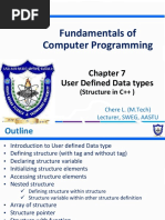 Chapter 7 (Part I) - User Defined Datatypes