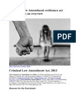 Criminal Law Amendemnet