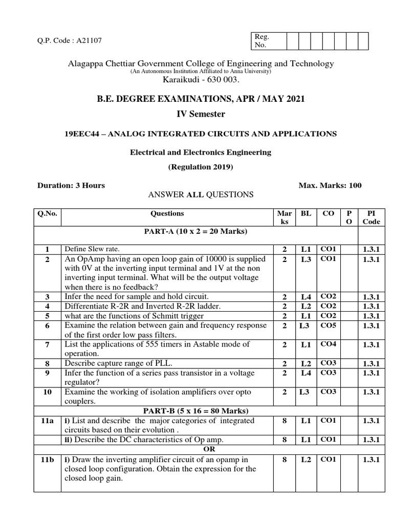 19eec44 Analog Integrated Circuits and Applications PDF