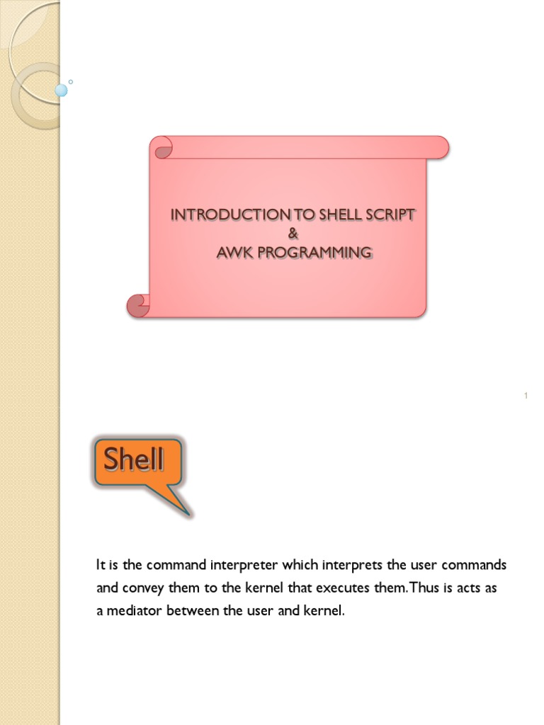 An Introduction to Shell Scripting and AWK Programming | PDF | Computer ...