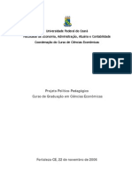 Projeto político-pedagógico do curso de ciências econômicas da UFC