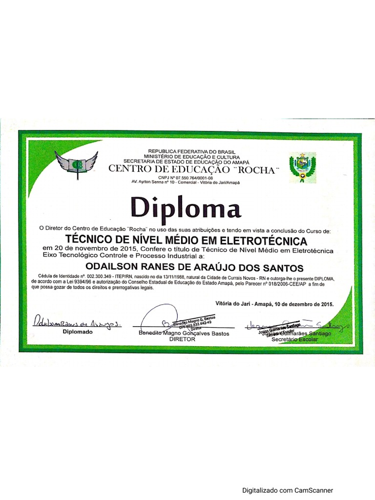 Certificado Eletrotecnico Pdf
