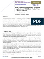 Analysis on Fundamental of Macroeconomy Factors on Banking Performance and its Implications to Third Party Funds