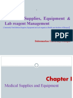 Medical Supplies, Equipment: & Lab Reagent Management