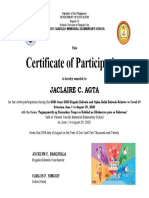 Brigada Certificates Jaclaire 2020