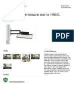 Laptop Holder With Foldable Arm For 1693EL: Data Sheet