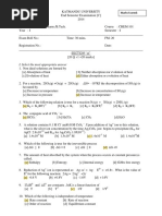 I. Select The Most Appropriate Answer: Marks Scored