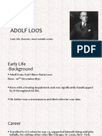 Adolf Loos: Early Life, Theories, Most Notable Works