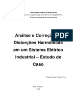 Análise e Correção de Distorções Harmonicas No Sistema Industrial