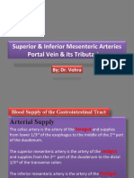 Superior & Inferior Mesenteric Arteries Portal Vein & Its Tributaries