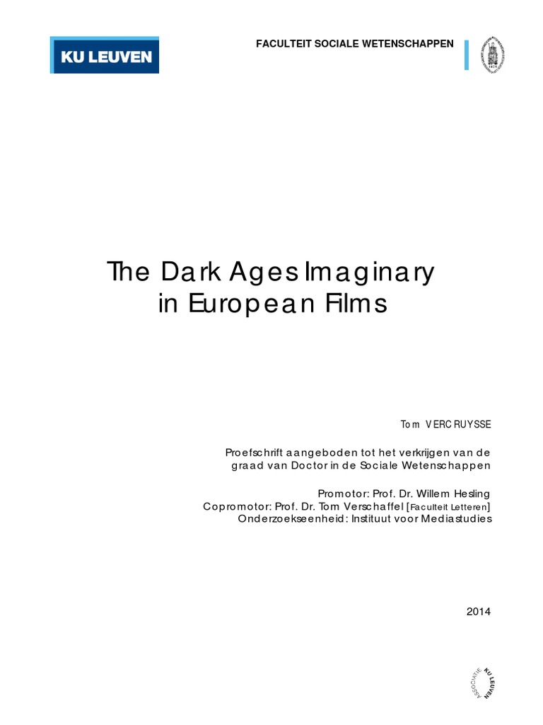 Vercruysse The Imaginary Dark Ages in European Films pic