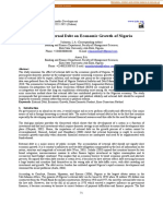 Effect of External Debt On Economic Growth of Nigeria