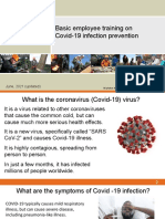 Basic Employee Training On Covid-19 Infection Prevention: June, 2021 (Updated)