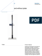 Electric Repair Stand Without Plate: Data Sheet