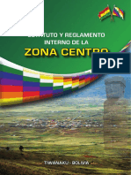 Estatuto y Reglamento de La Zona Centro